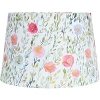 Pastel Floral Tapered Lampshade - White