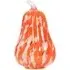 Patterned Glass LED Pumpkin - Orange