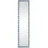 Patterned Standing Mirror with Hooks