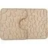 Pebble Bath and Pedestal Mat Set - Beige