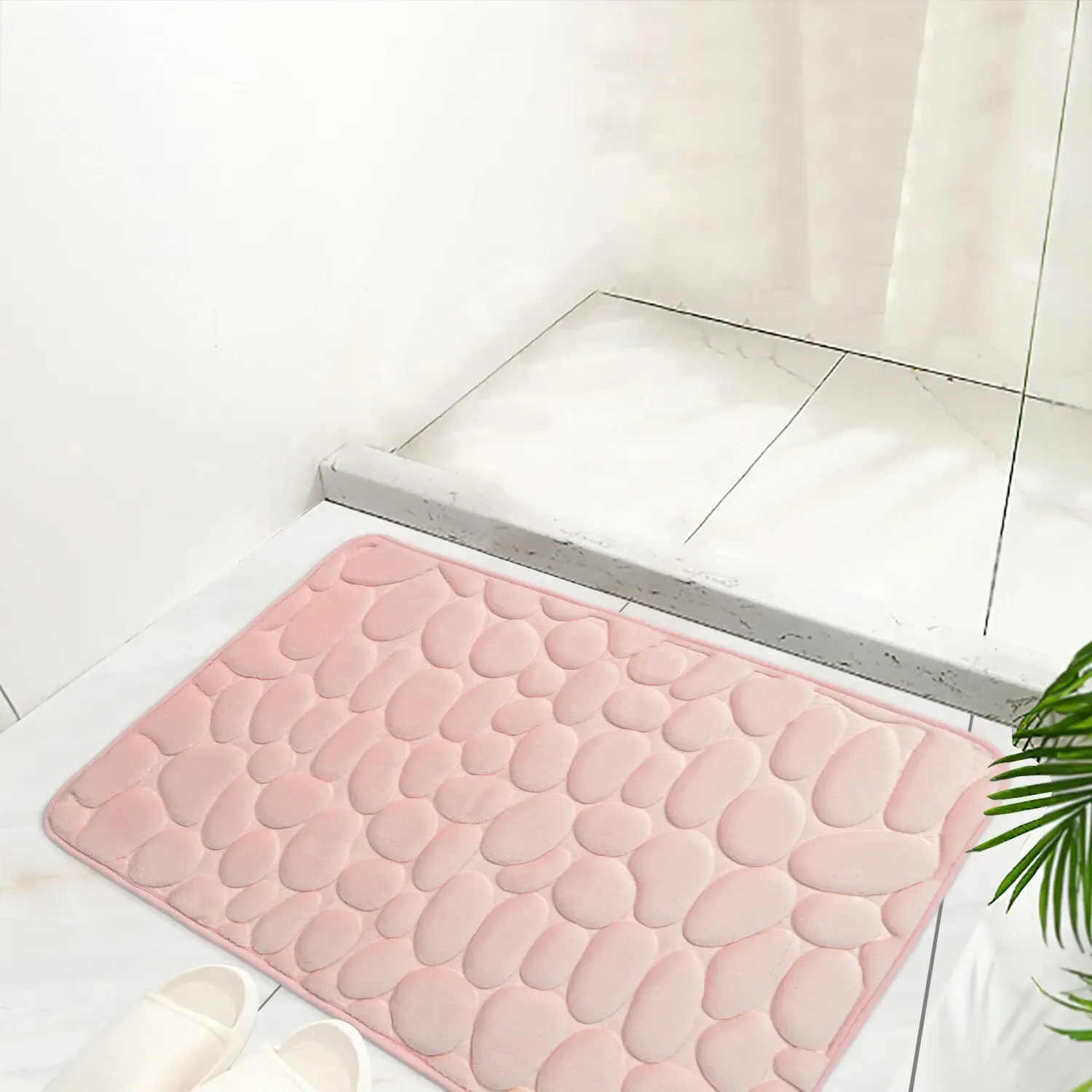 Pebble Bath Mat - Pink