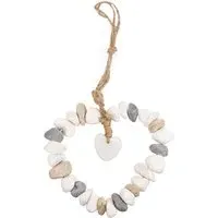Pebble Heart Hanging Decoration