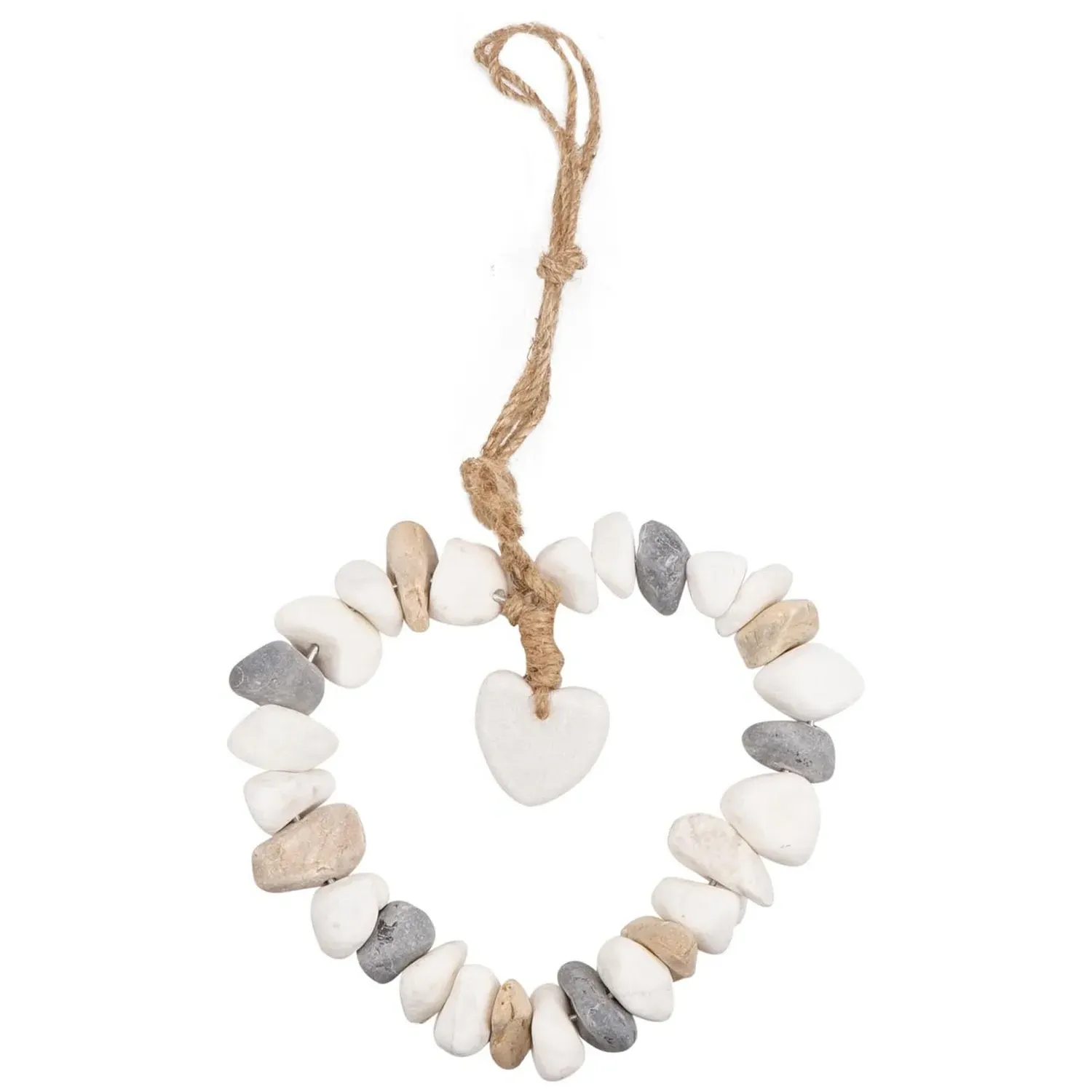 Pebble Heart Hanging Decoration image