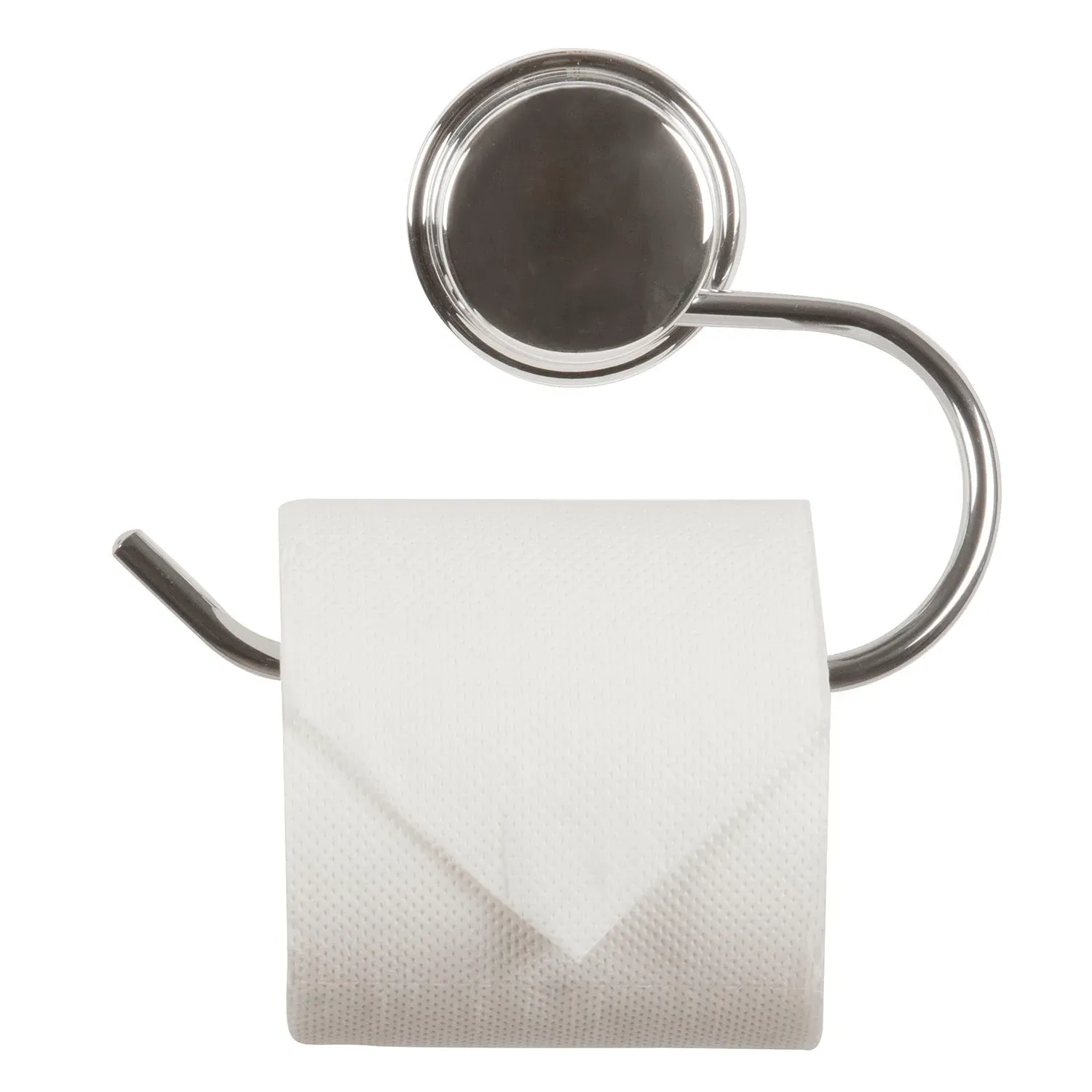 Peel & Fix Steel Toilet Roll Holder - Chrome