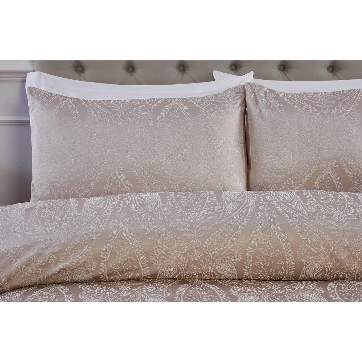 Penelope King Size Duvet Set - Champagne, Cotton