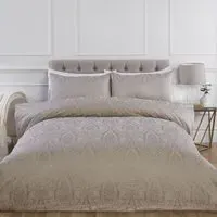Penelope Super King Duvet Set - Champagne, Cotton