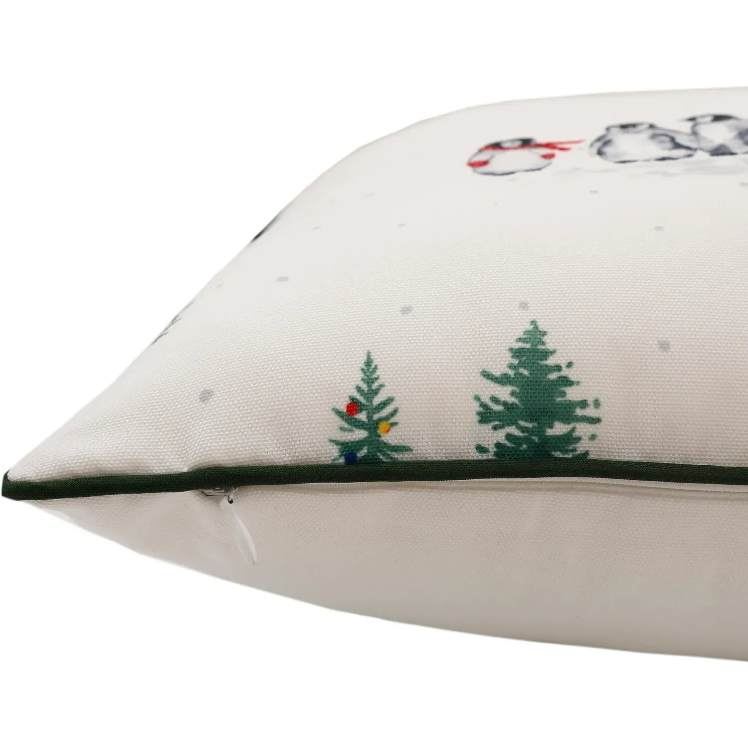 Penguins Cushion - White