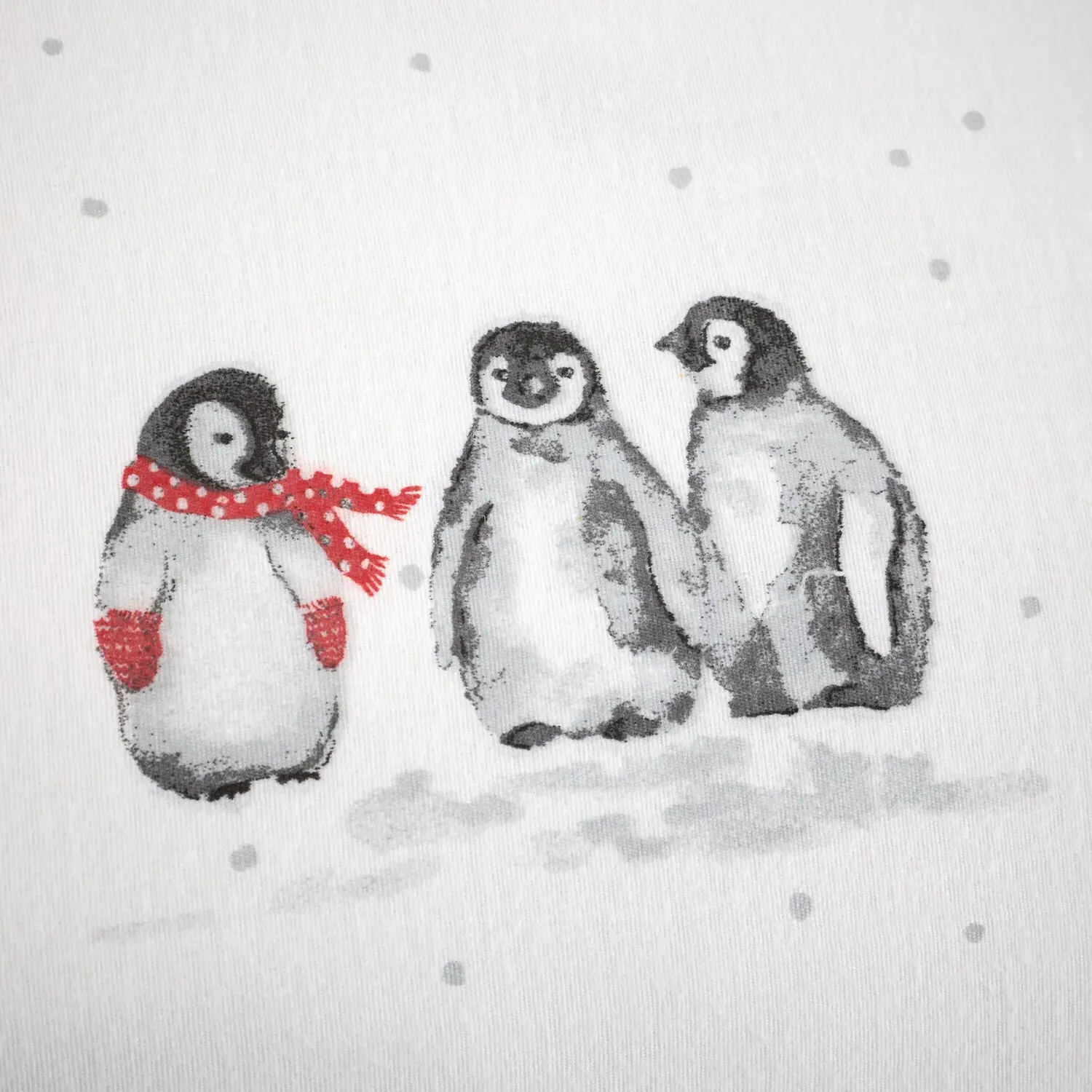 Penguins King Size Duvet Set - White