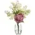 Peony Arrangement with Glass Vase