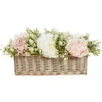 Peony Basket Arrangement