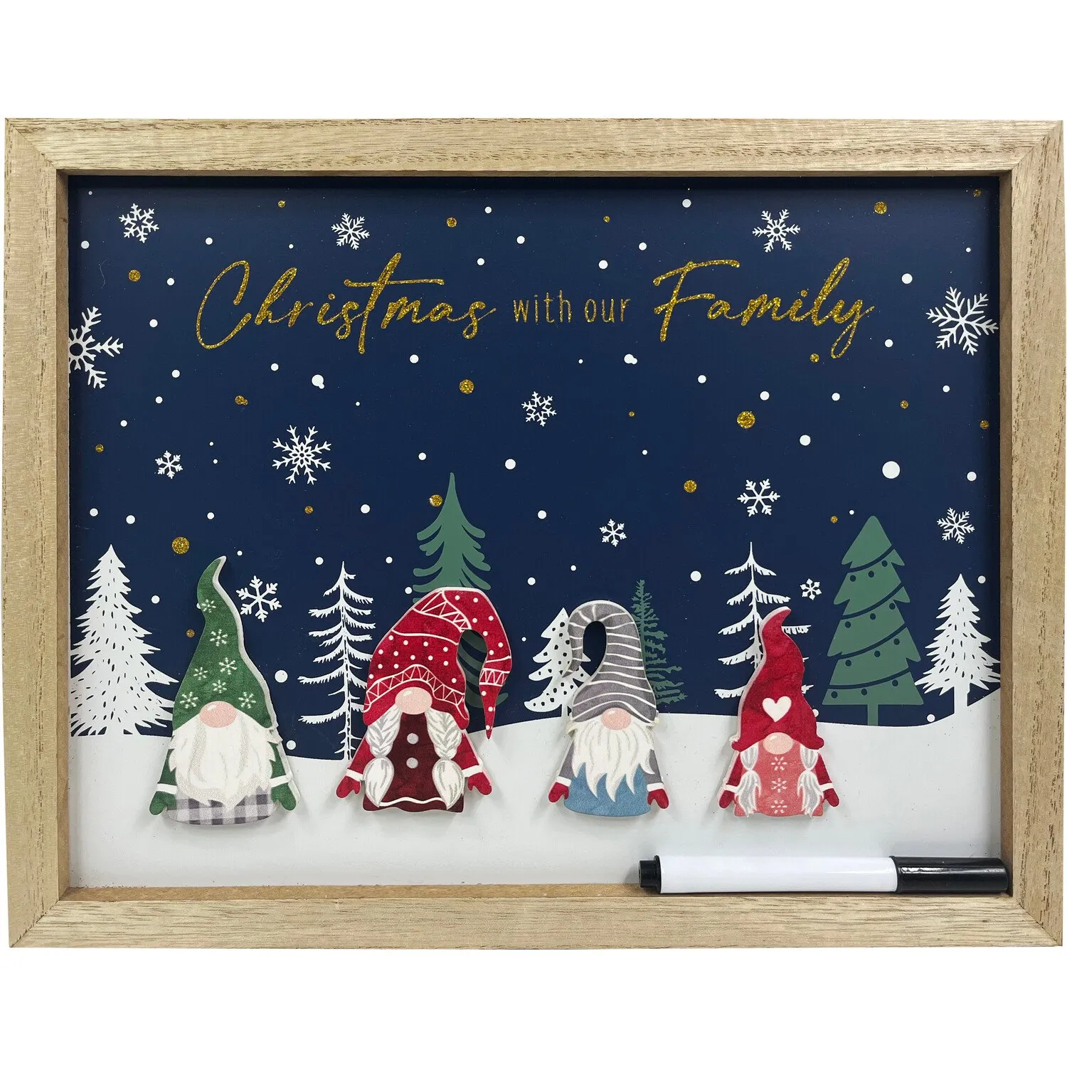 Personalise Your Family Gonks Plaque - Navy