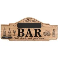 Personalised Bar Wall Sign - Wood Effect