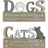 Pet Slogan Wood Effect Plaque - Natural