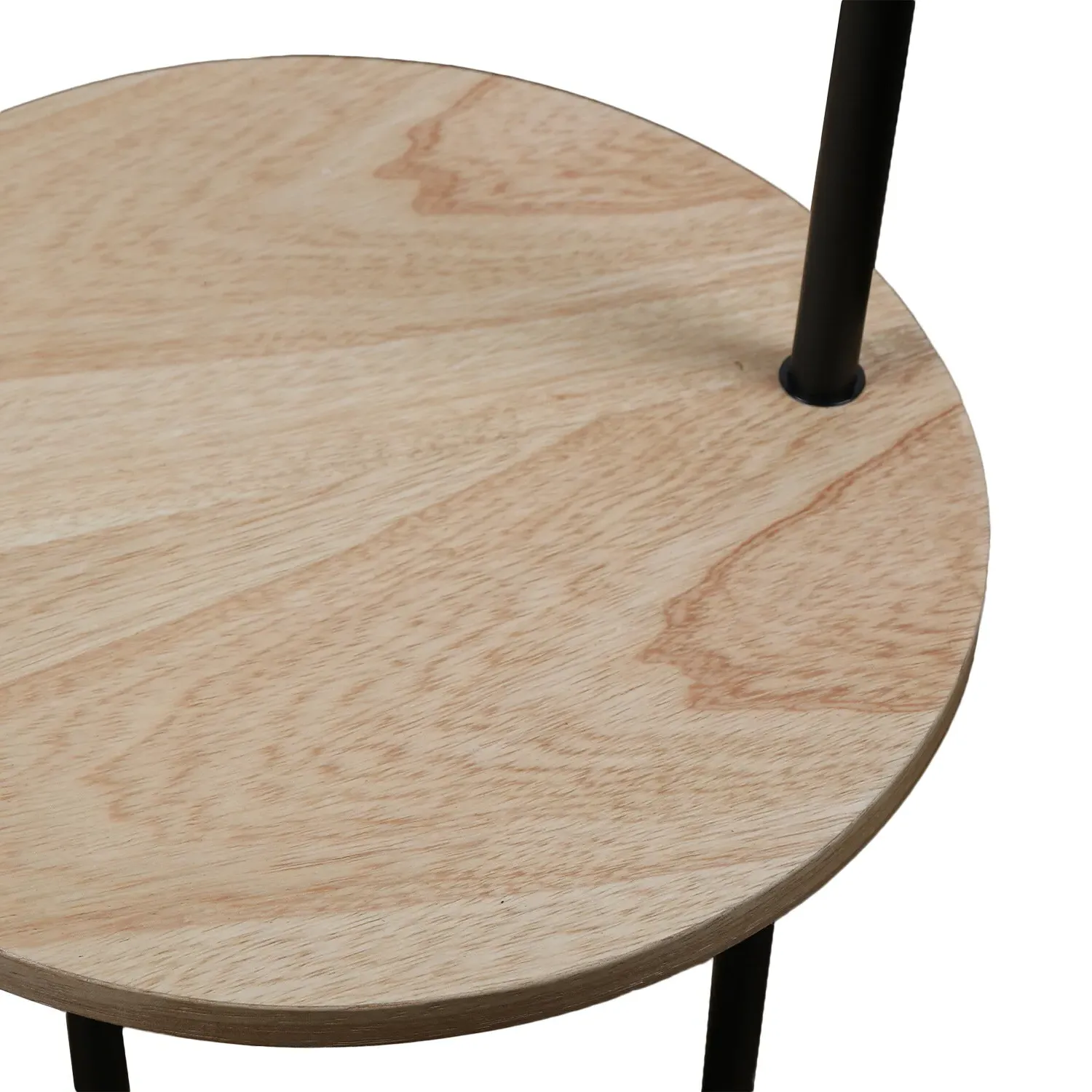 Peter Floor Lamp with Table - Black