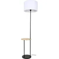 Peter Floor Lamp with Table - Black