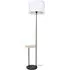 Peter Floor Lamp with Table - Black