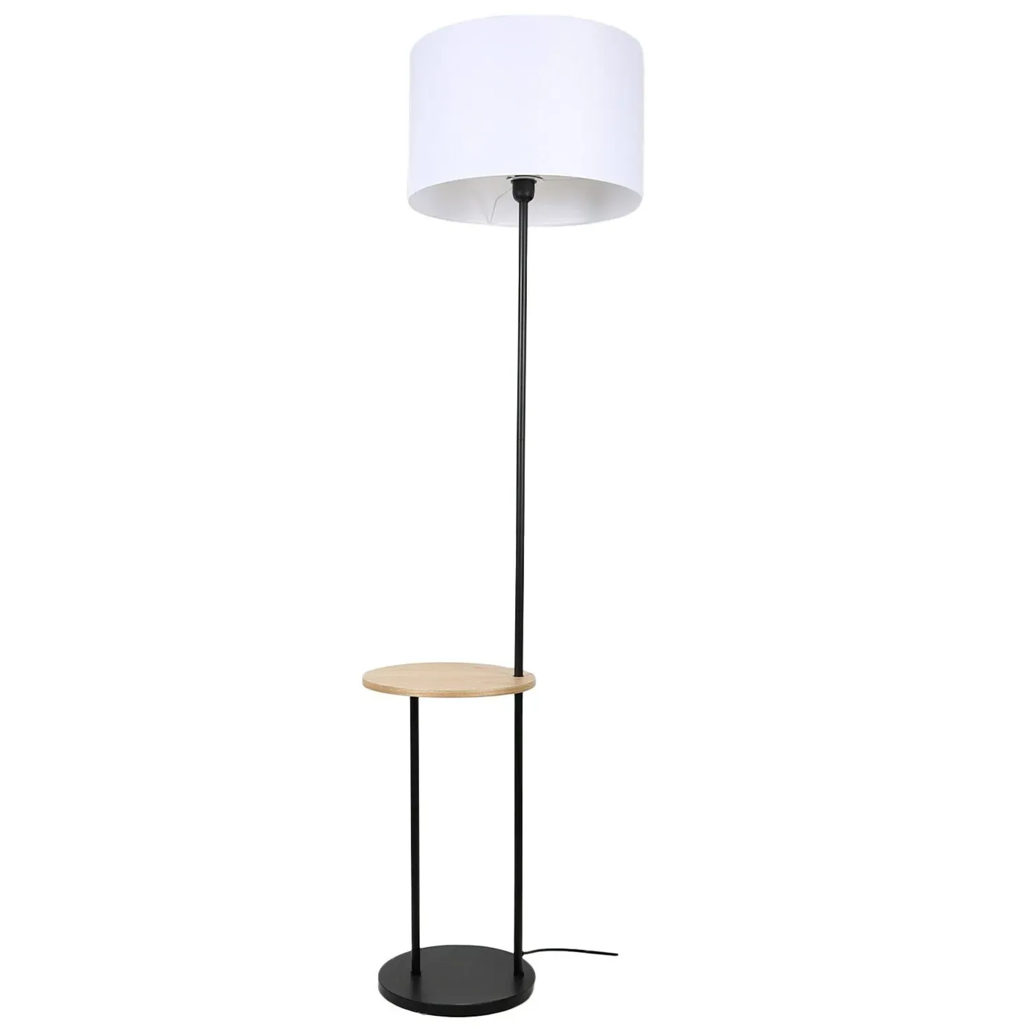 Peter Floor Lamp with Table - Black image