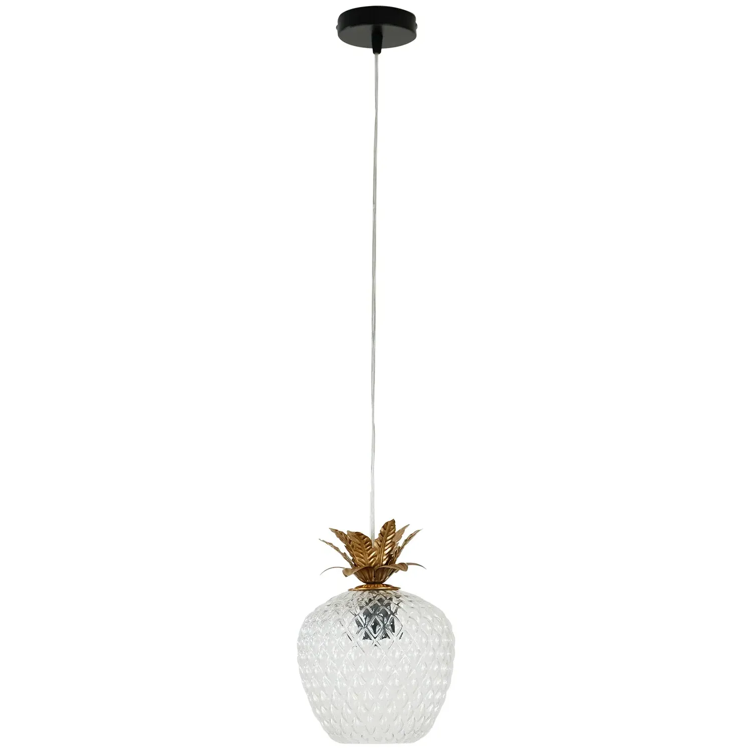 Pineapple Ceiling Fitting - Clear, Gold
