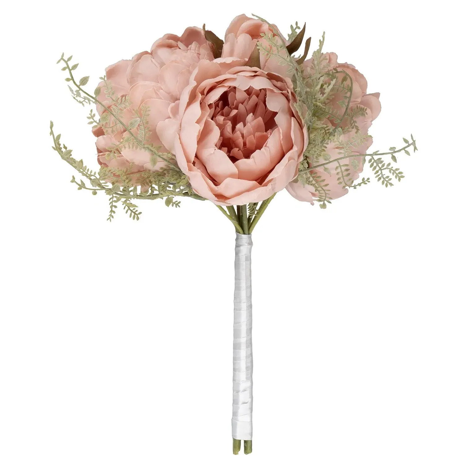 Pink Peony Bouquet Artificial Plant - Pink image