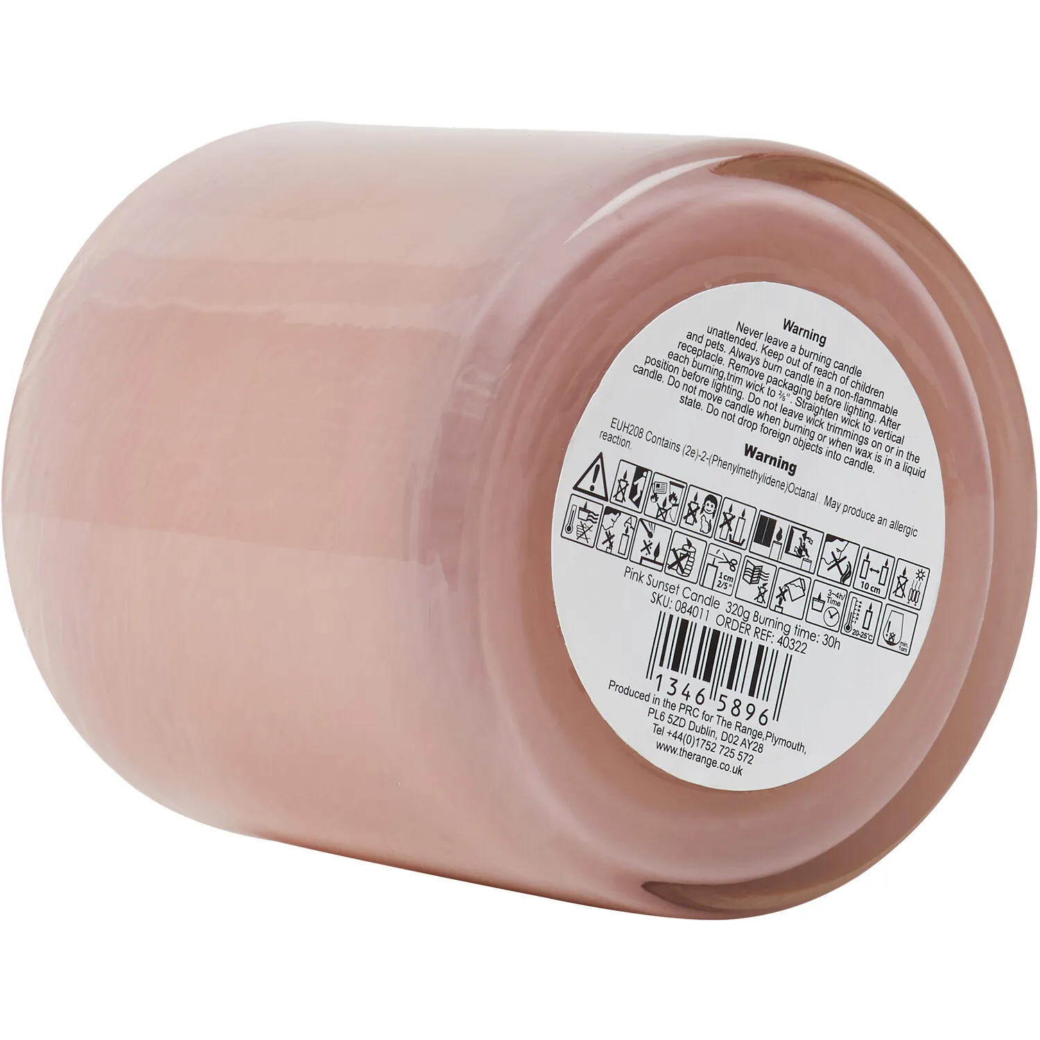 Pink Sunset Candle - Pink