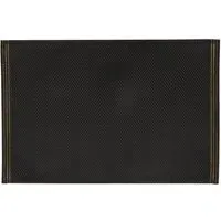 Placemat with Gold Detail - Black