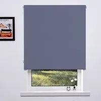 Plain Blackout Blind 180cm - Glacier Grey