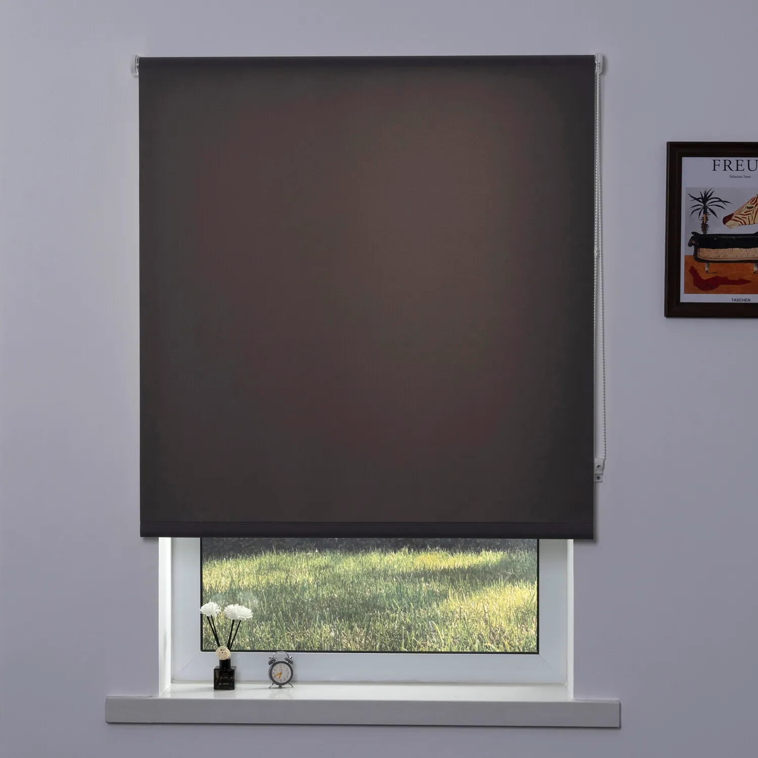 Plain Daylight Roller Blind 180cm - Dark Grey