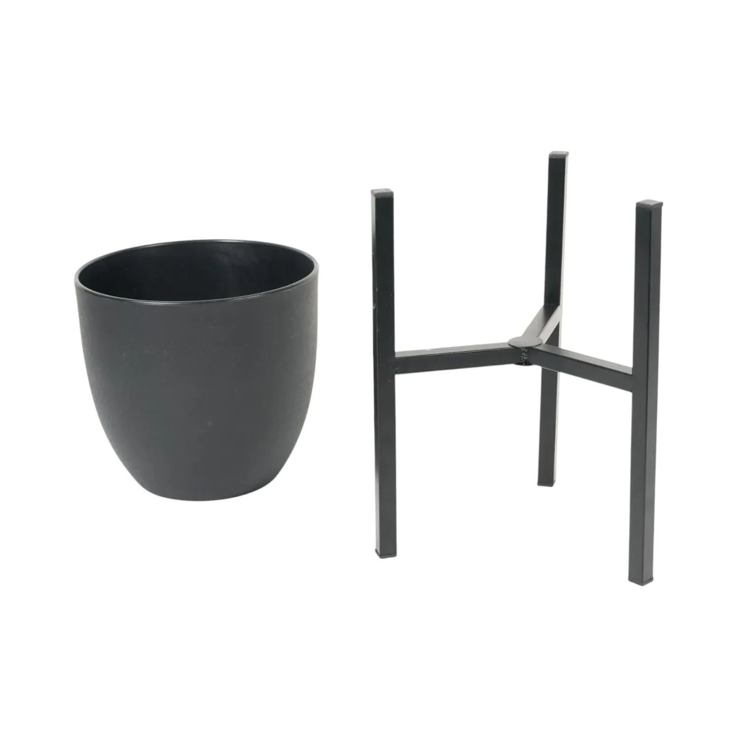 Planter on Stand - Black