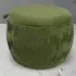 Pleat Storage Footstool - Green, Suede