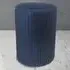 Pleated Storage Stool - Navy, Velvet