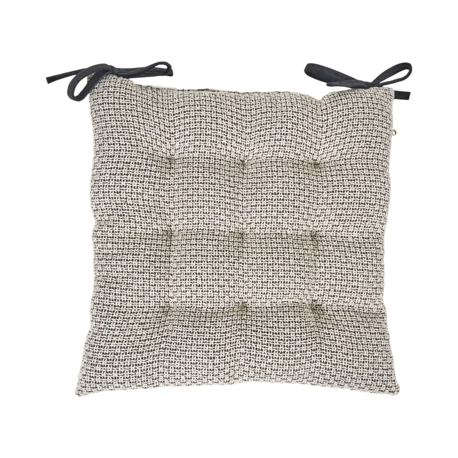 Plush Woven Seat Pad - Black