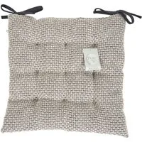 Plush Woven Seat Pad - Black