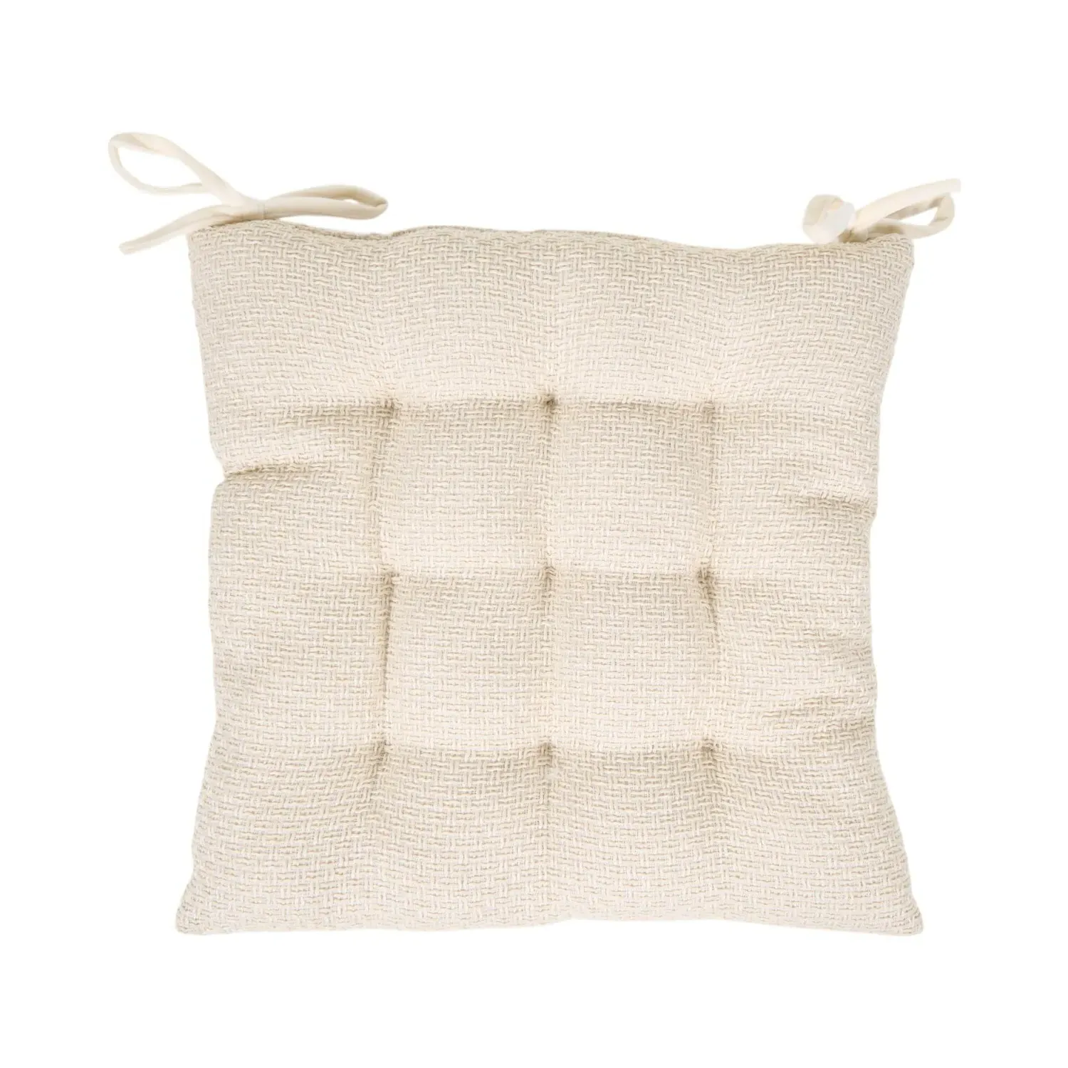 Plush Woven Seat Pad - Cream