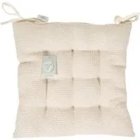 Plush Woven Seat Pad - Cream