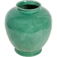 Polly Reactive Glaze Vase - Green