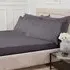 Polycotton Double Deep Fitted Sheet - Charcoal