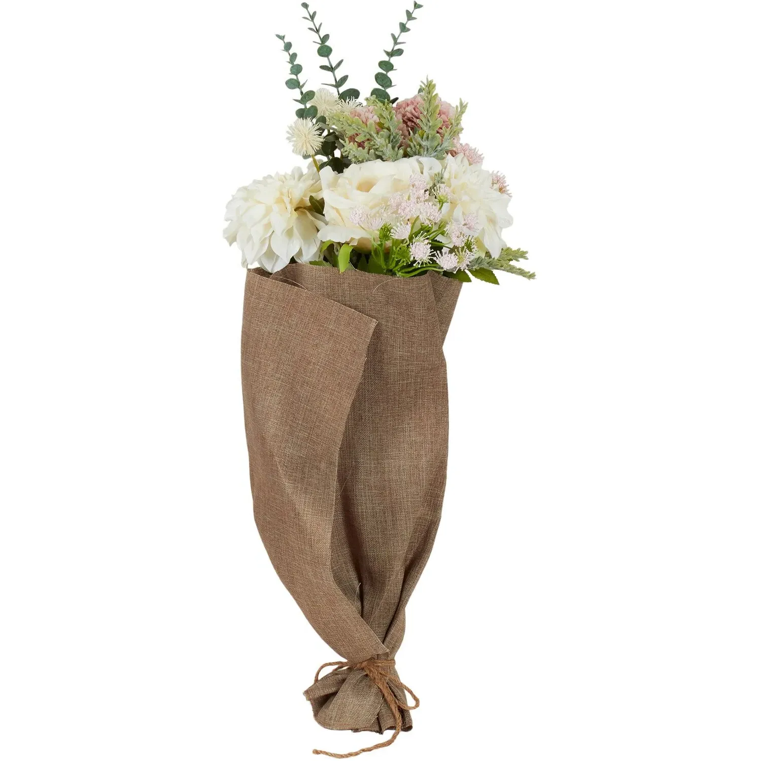 Pom and Rose Bouquet - Pink, White image