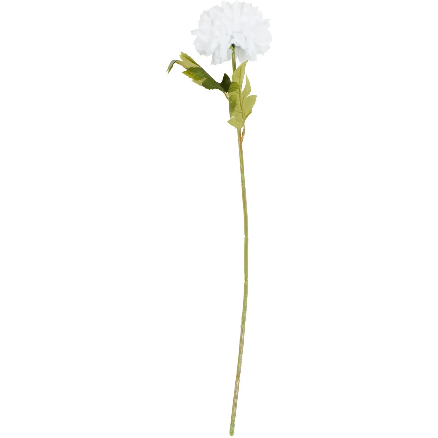 Pom-Pom Artificial Flower - White