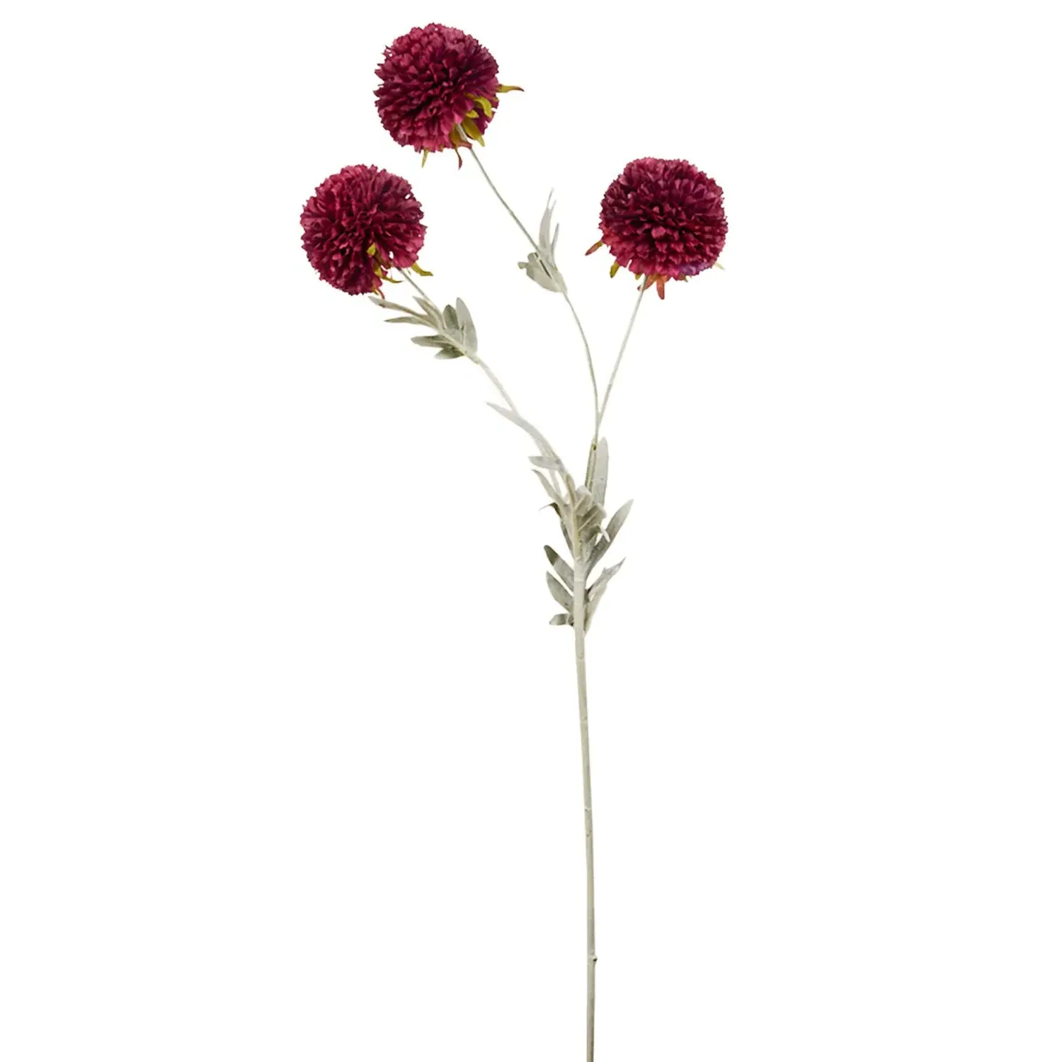 Pom Pom Decorative Stem - Purple image