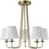 Poppy 5 Light Ceiling Fitting - Brass