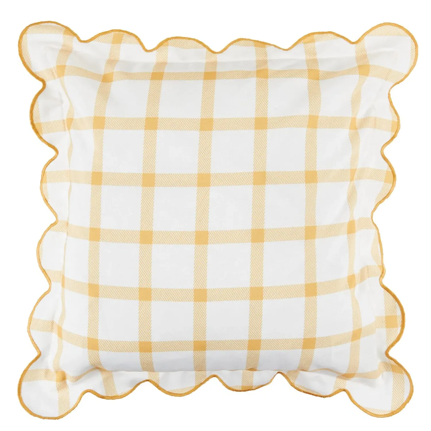 Portland Check Cushion - Ochre image