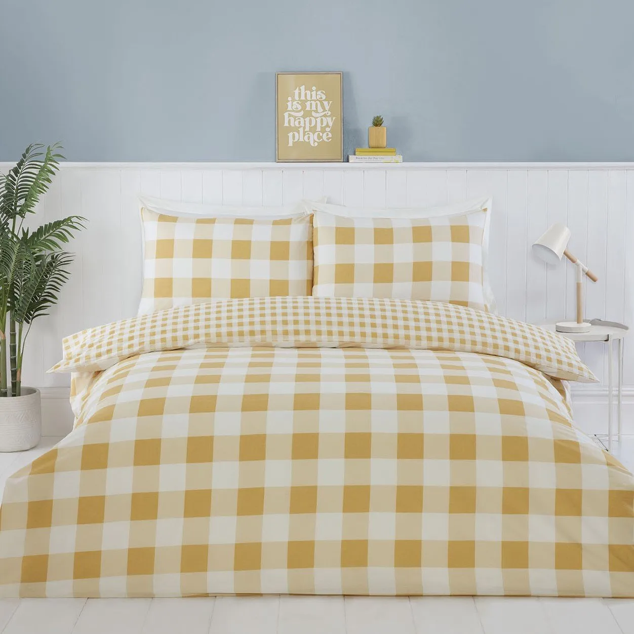Portland Check Double Duvet Set