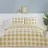Portland Check King Duvet Set - Yellow