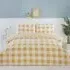 Portland Check Single Duvet Set - Yellow