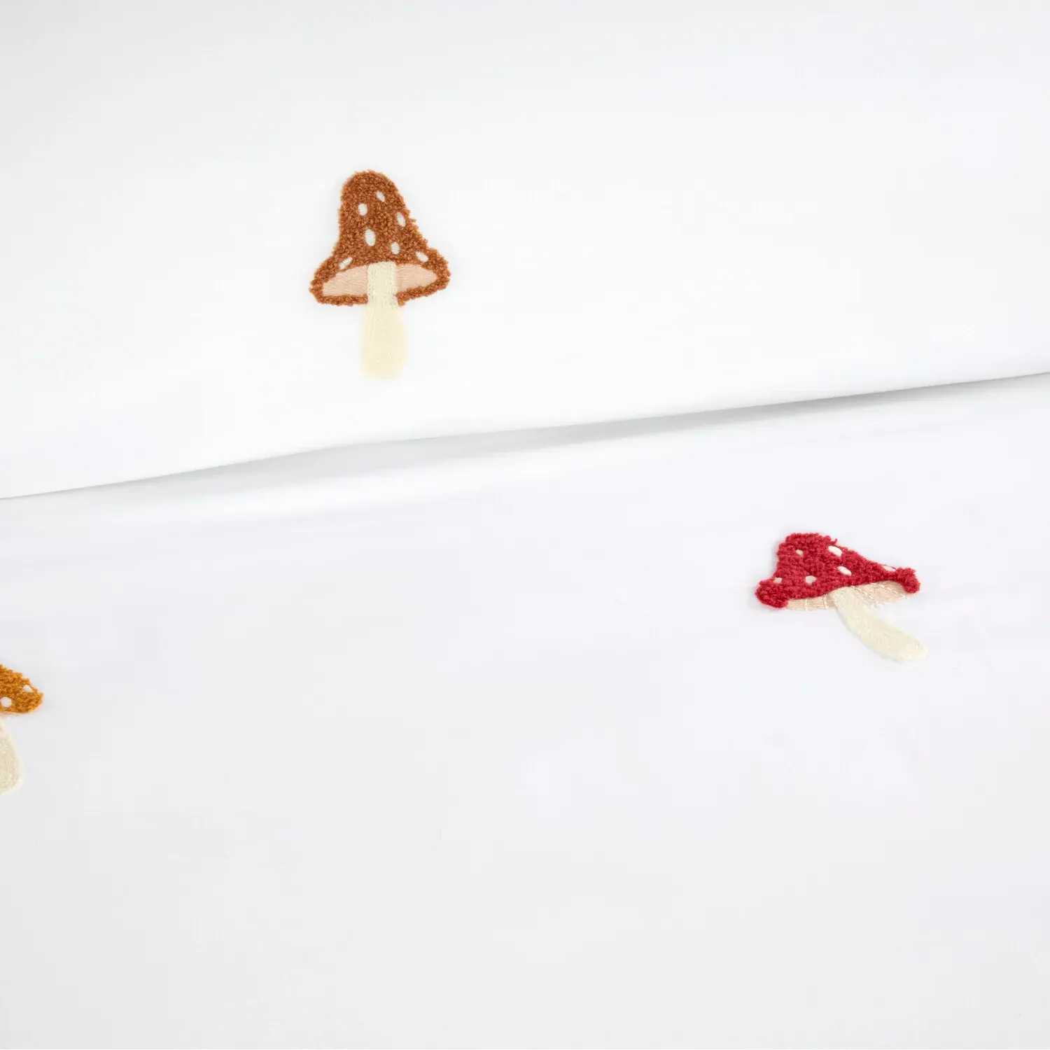 Portobello Super King Embroidered Duvet Set - White