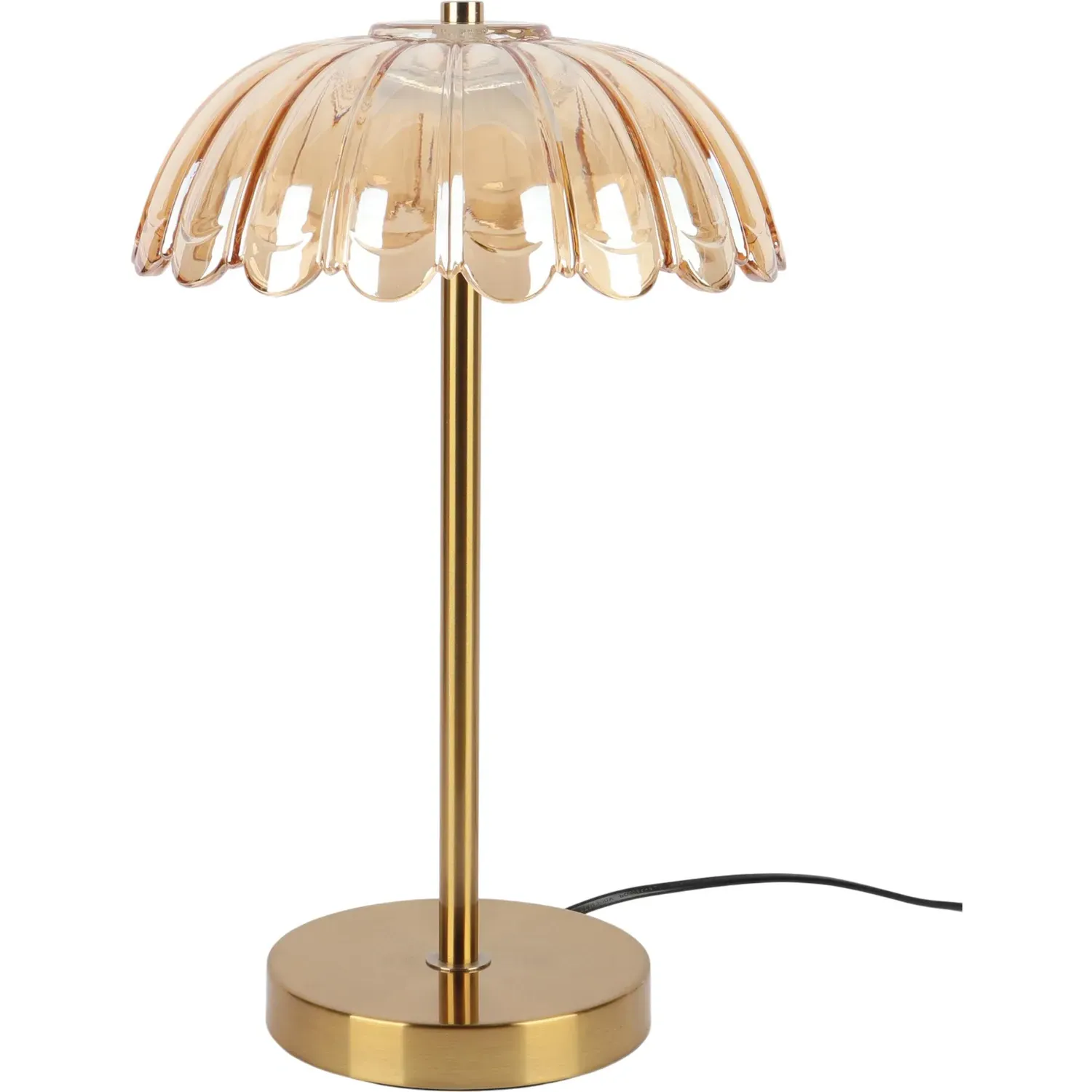 Posey Floral Table Lamp - Amber, Glass image