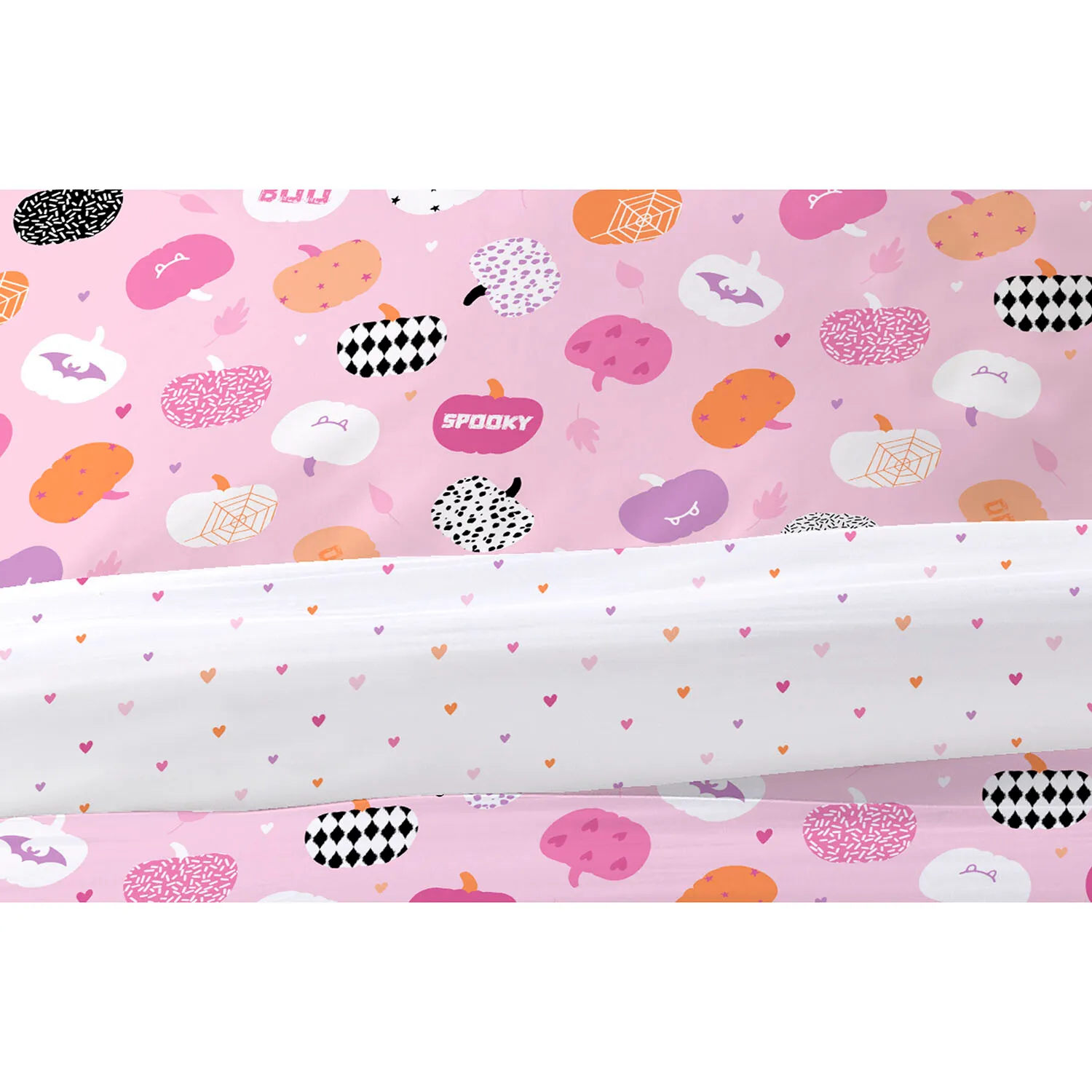 Pretty Pumpkins Single Duvet Set - Multicolour