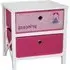 Princess Two Drawer Bedside - Pink