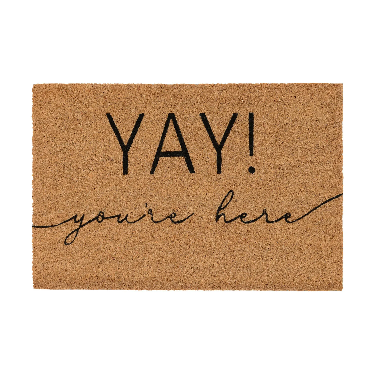 Printed Coir Door Mat with Slogan