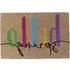 Printed Coir Door Mat with Spring Design - Multicolour